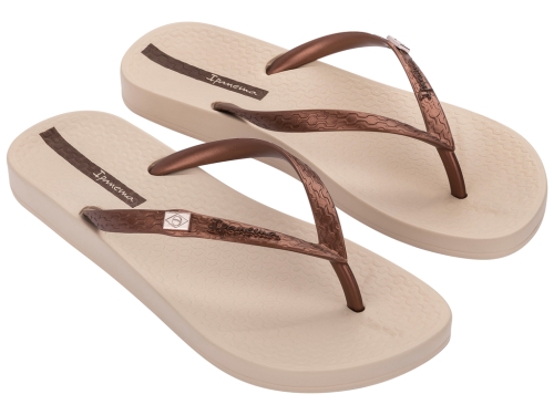 Дамски гумени сандали в бежово и бронз 82932/AR853 Ipanema