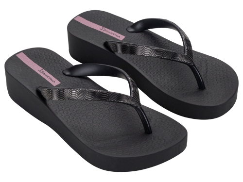 Дамски джапанки в черно и сребро 83612/BB801 Ipanema