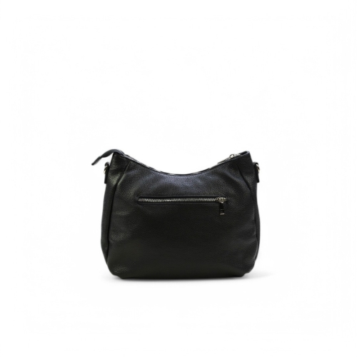 Дамска ежедневна чанта от естествена кожа черна 252520-1