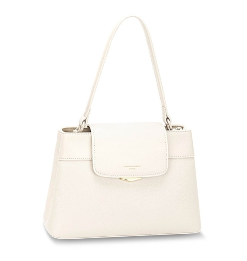 Дамска елегантна чанта крем CM7388 David Jones