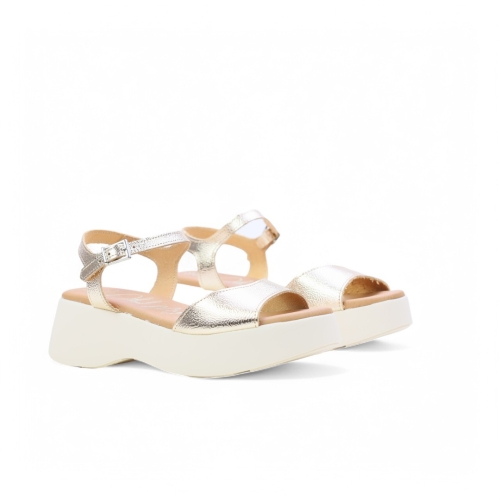 Дамски ежедневни сандали от естествена кожа в злато 5682 Oh My Sandals