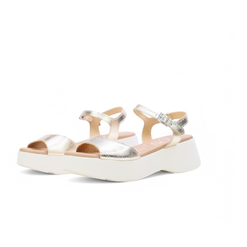 Дамски ежедневни сандали от естествена кожа в злато 5682 Oh My Sandals