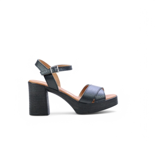 Дамски ежедневни сандали от естествена кожа черни 5731 Oh My Sandals