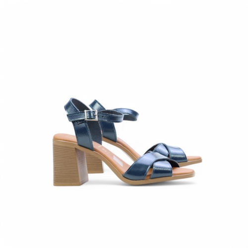 Дамски ежедневни сандали от естествена кожа сини 5620 Oh My Sandals