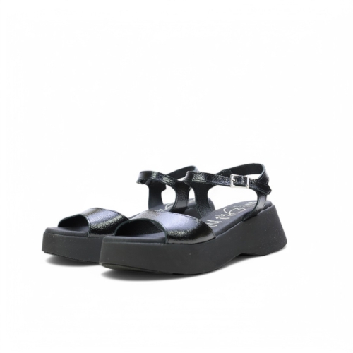 Дамски ежедневни сандали от естествена кожа черни 5682 Oh My Sandals