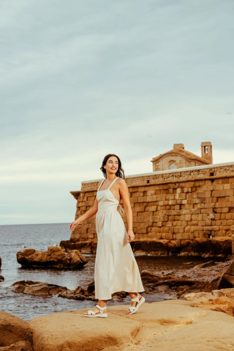 Дамски ежедневни сандали от естествена кожа в бежово 5662 Oh My Sandals