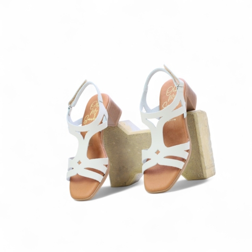 Дамски ежедневни сандали от естествена кожа бежови 5615 Oh My Sandals