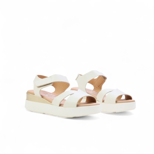 Дамски ежедневни сандали от естествена кожа бежови 5673 Oh My Sandals