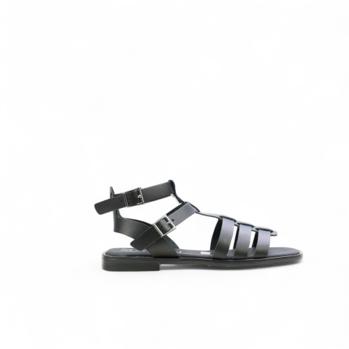 Дамски ежедневни сандали от естествена кожа черни 5769 Oh My Sandals