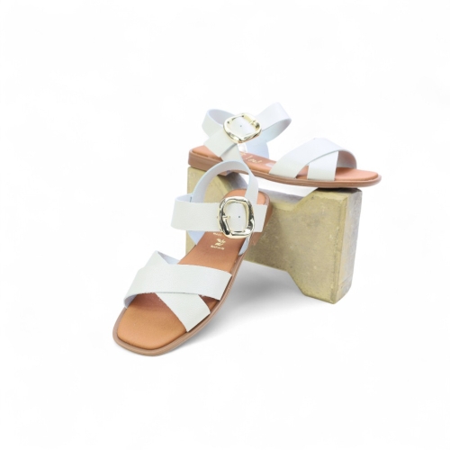 Дамски ежедневни сандали от естествена кожа бежови 5583 Oh My Sandals