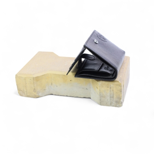 Мъжки кожен портфейл черен 222P