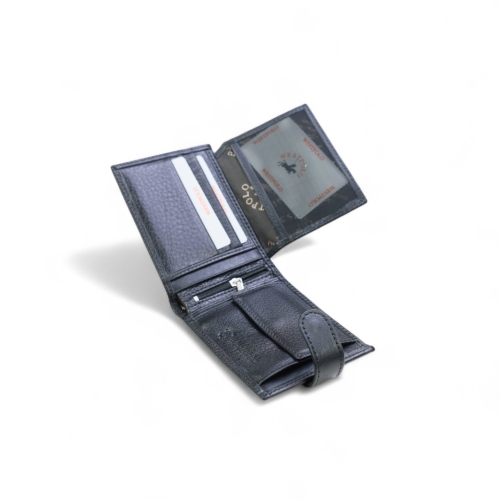 Мъжки кожен портфейл черен 55P