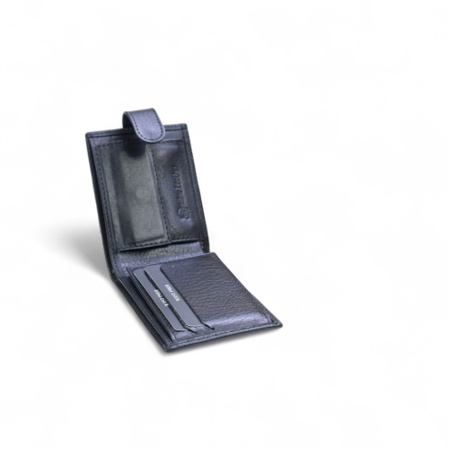 Мъжки кожен портфейл черен 208P