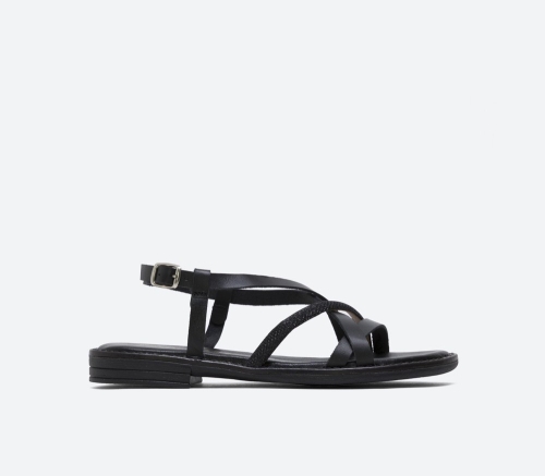 Дамски ежедневни сандали от естествена кожа черни 6785-52924 Patricia Miller