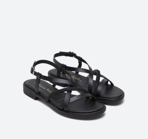 Дамски ежедневни сандали от естествена кожа черни 6785-52924 Patricia Miller