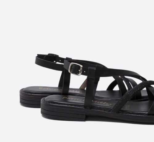 Дамски ежедневни сандали от естествена кожа черни 6785-52924 Patricia Miller