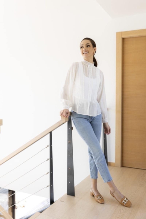 Дамски елегантни сандали от естествена кожа камел 6701 H-29530 Patricia Miller