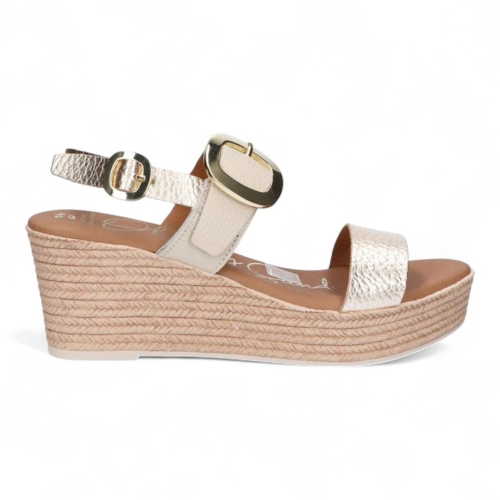 Дамски ежедневни сандали от естествена кожа в бежово 5723 Oh My Sandals