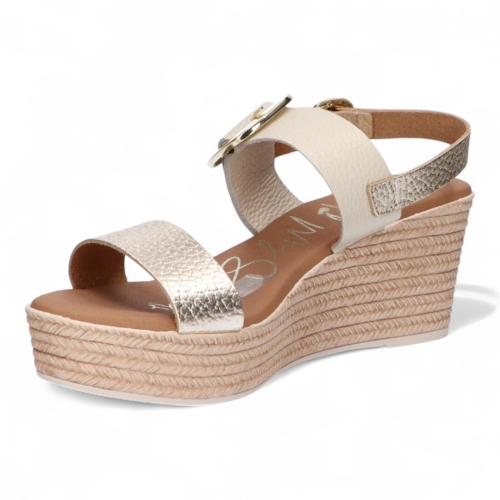 Дамски ежедневни сандали от естествена кожа в бежово 5723 Oh My Sandals