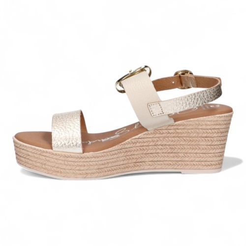 Дамски ежедневни сандали от естествена кожа в бежово 5723 Oh My Sandals