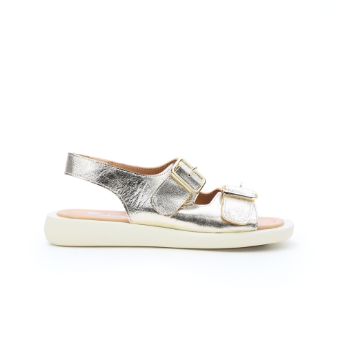 Дамски ежедневни сандали от естествена кожа в злато 1287-54