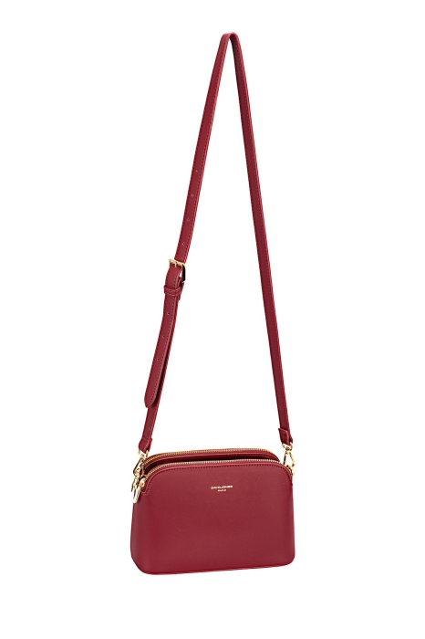 Дамска чанта през рамо бордо CM7342-1 David Jones