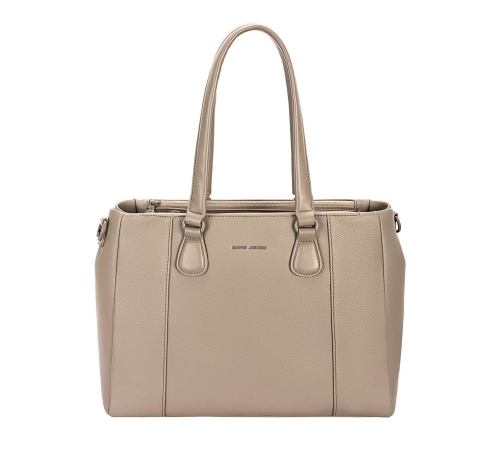 Дамска елегантна чанта тауп CM7634 David Jones