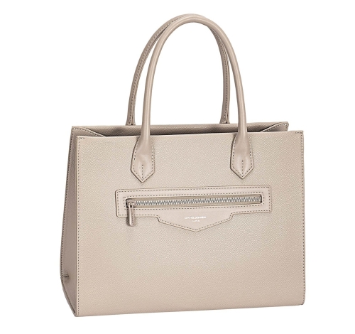 Дамска елегантна чанта тауп CM7642A David Jones