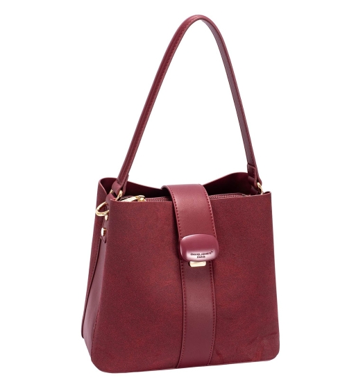 Дамска елегантна чанта бордо CM7703 David Jones