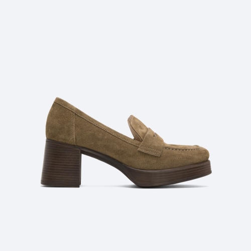 Дамски ежедневни обувки от естествен набук тауп 6913 Patricia Miller