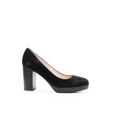 Дамски елегантни обувки от естествен набук черни 6074-7681 Patricia Miller