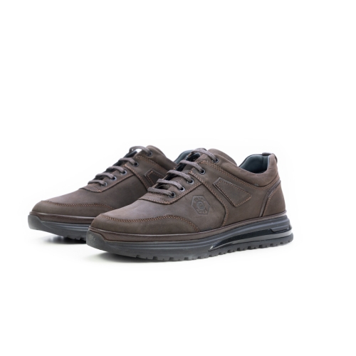 Мъжки спортни обувки от естествен набук кафяви 369-36-27