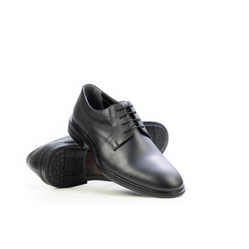 Мъжки елегантни обувки от естествена кожа черни 7006