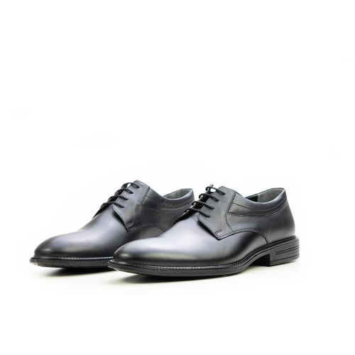 Мъжки елегантни обувки от естествена кожа черни 7006