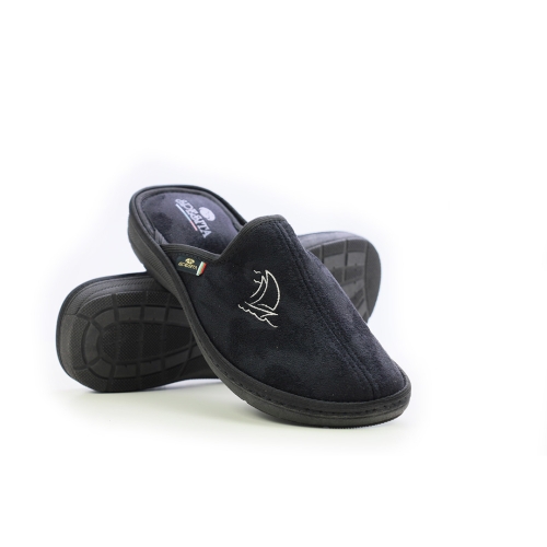 Мъжки домашни пантофи черни 24-124