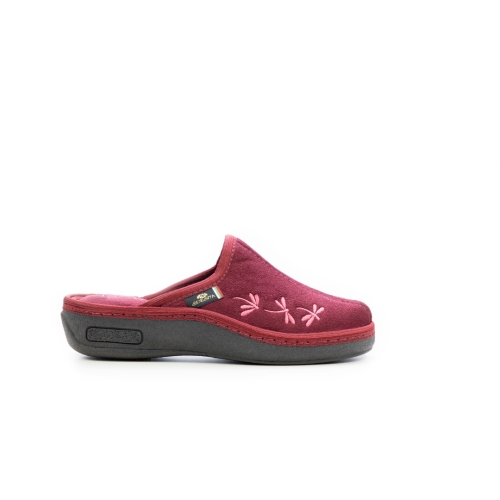 Дамски домашни пантофи бордо 24-104