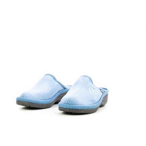 Дамски домашни пантофи светло сини 17-161