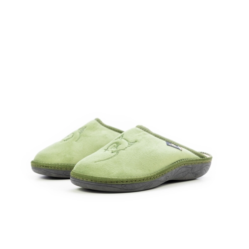 Дамски домашни пантофи зелени 24-091