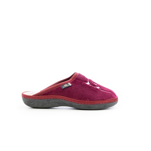 Дамски домашни пантофи бордо 24-091