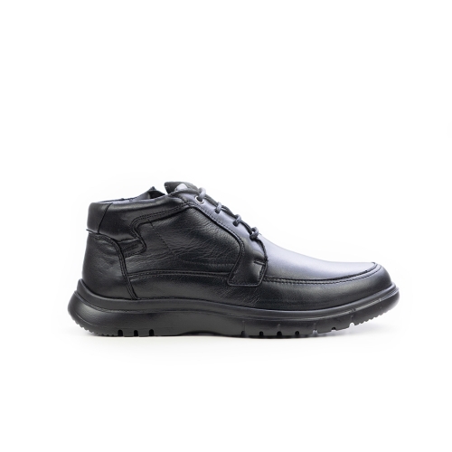 Мъжки ежедневни боти от естествена кожа черни 1212-1000 Baerchi
