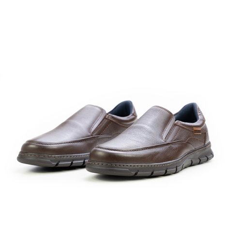 Мъжки ежедневни обувки от естествена кожа кафяви 4191-1002 Baerchi