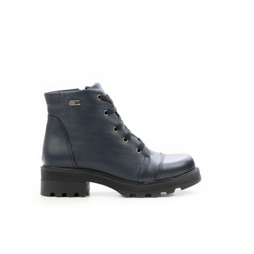 Дамски ежедневни боти от естествена кожа тъмно сини 11-1054-2-42