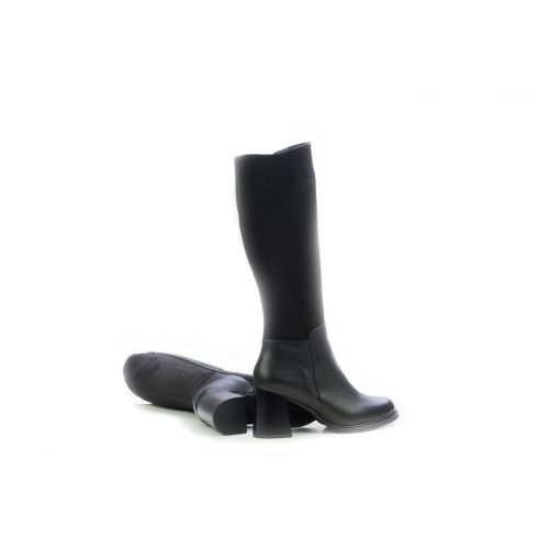 Дамски елегантни ботуши от естествена кожа черни 360-100-180