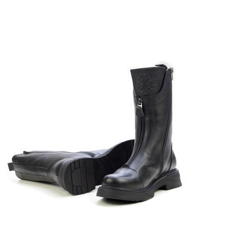 Дамски ежедневни боти от естествена кожа черни 45-26-01