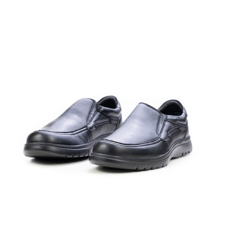 Мъжки ежедневни обувки от естествена кожа черни 1211 Baerchi