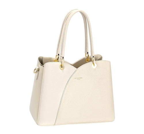 Дамска елегантна чанта бежова CM7419-2 David Jones