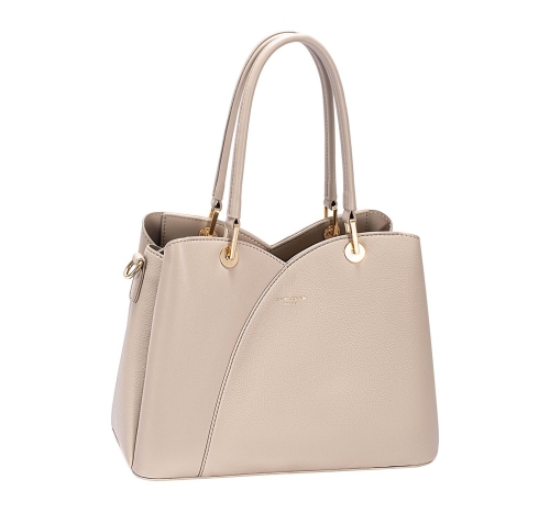 Дамска елегантна чанта тъмно бежова CM7419-2 David Jones