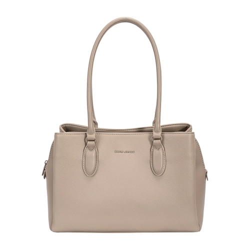 Дамска елегантна чанта тъмно бежова CM7641-1 David Jones