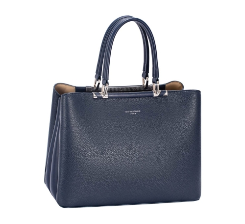 Дамска елегантна чанта тъмно синя CM8401 David Jones