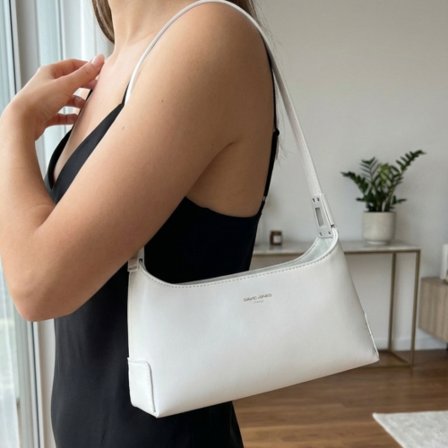 Дамска елегантна чанта бяла CM8210 David Jones